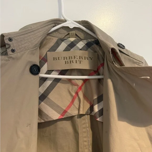 Burberry Brit Women's Trench Coat - Khaki - Picture 4 of 8